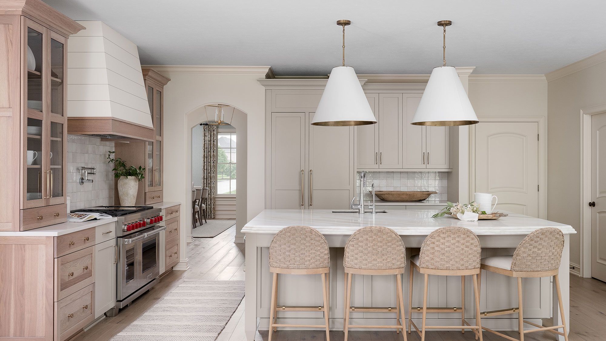 Image may contain: Indoors, Kitchen, Architecture, Building, Dining Room, Dining Table, Furniture, Room, and Table