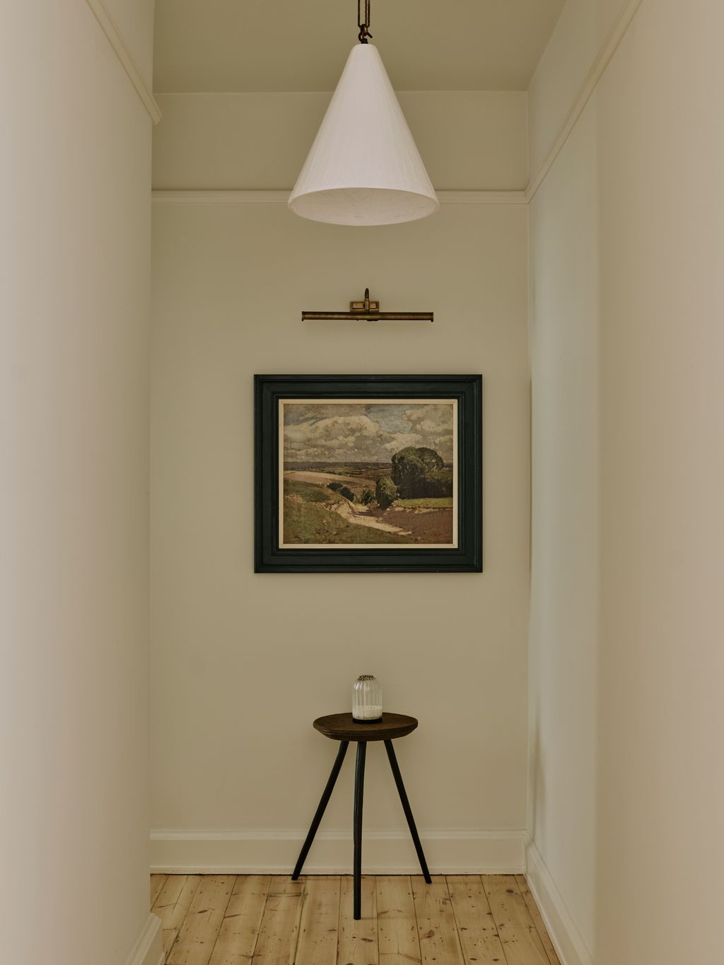 Image may contain Corner Lighting Lamp Indoors Interior Design Floor Flooring Photo Frame and Light Fixture