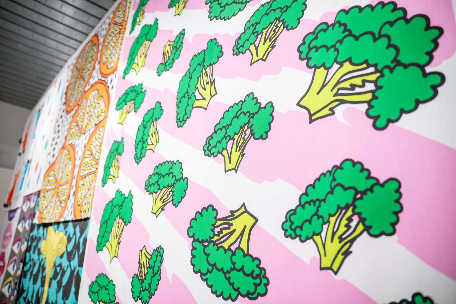 Image may contain Art Painting Broccoli Food Plant Produce and Vegetable