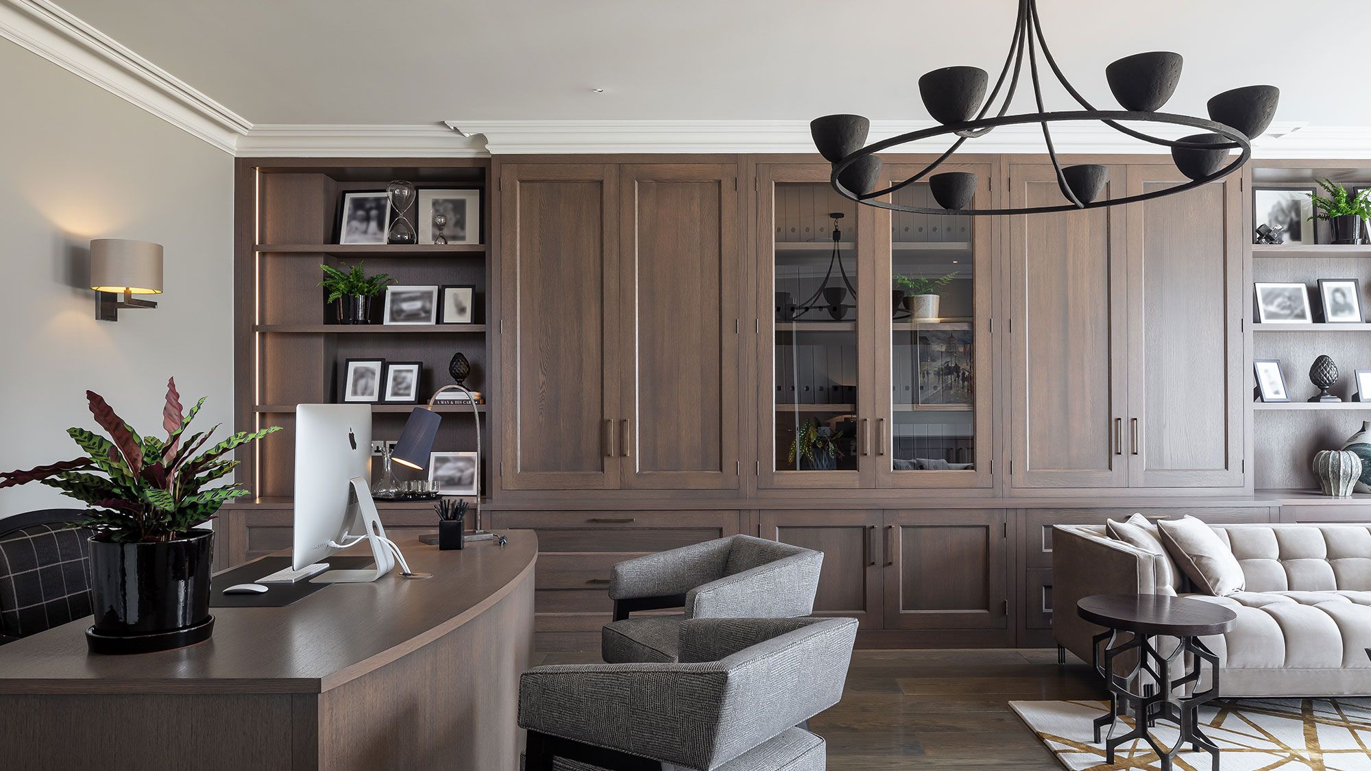 Image may contain: Indoors, Interior Design, Architecture, Building, Furniture, Living Room, Room, Home Decor, and Plant