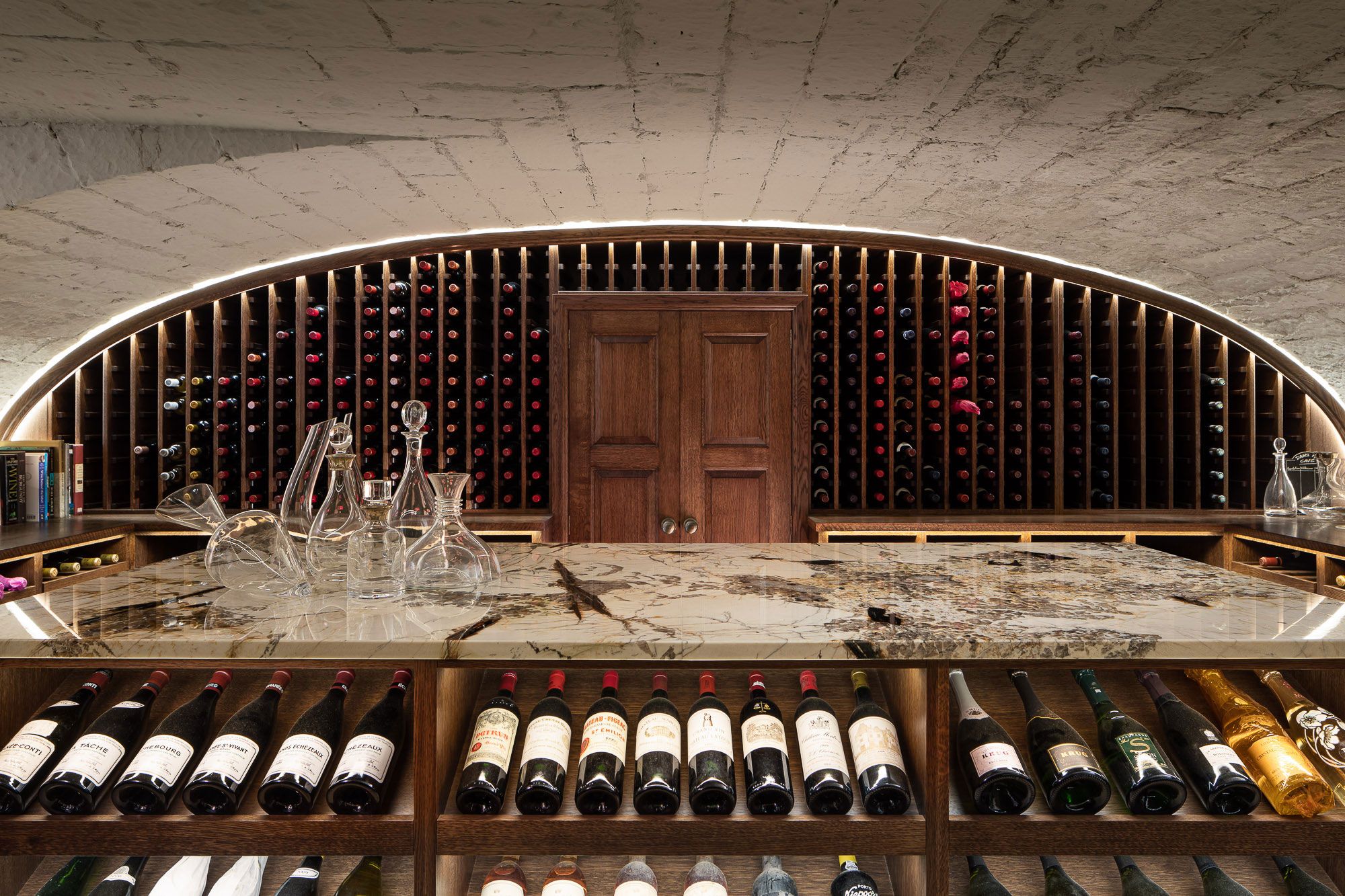 Image may contain: Alcohol, Beverage, Liquor, Wine, and Wine Cellar