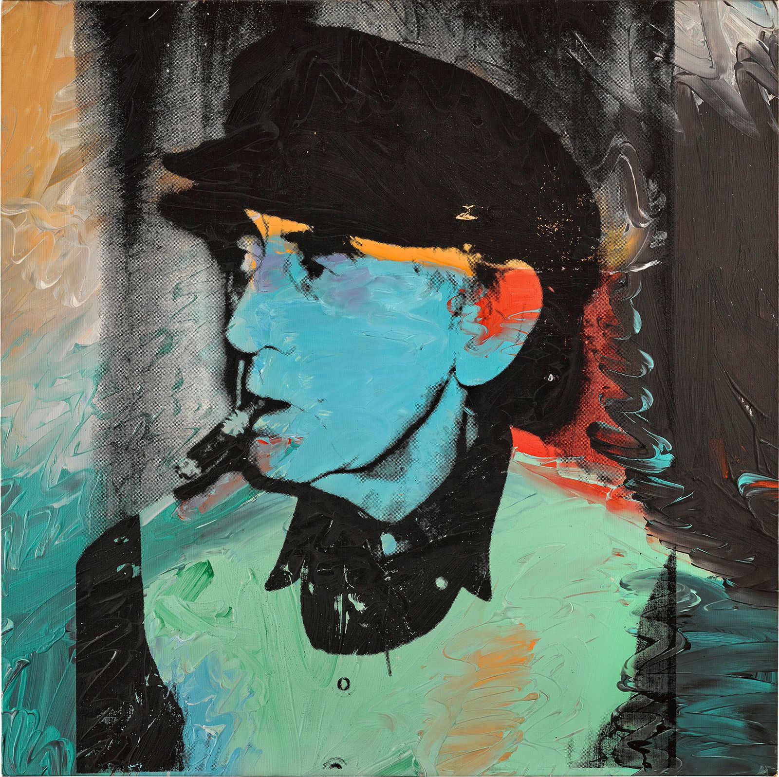 Image may contain Ferdy Mayne Art Painting Modern Art Adult and Person