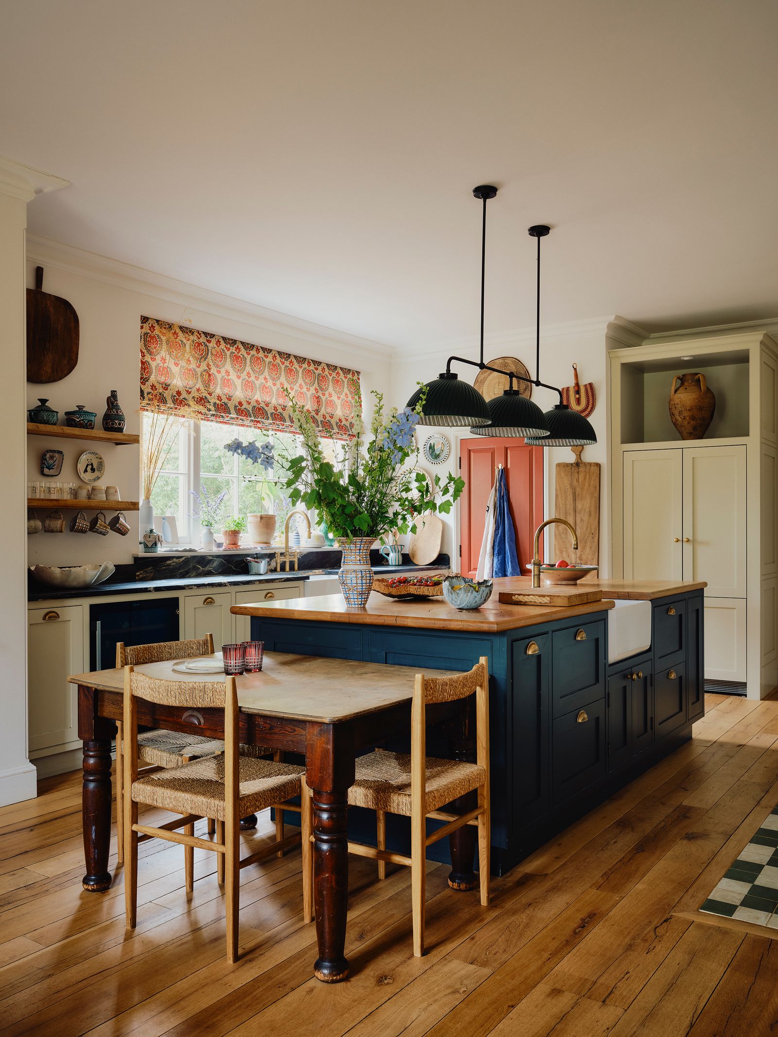 Image may contain Indoors Interior Design Architecture Building Dining Room Dining Table Furniture Room and Table