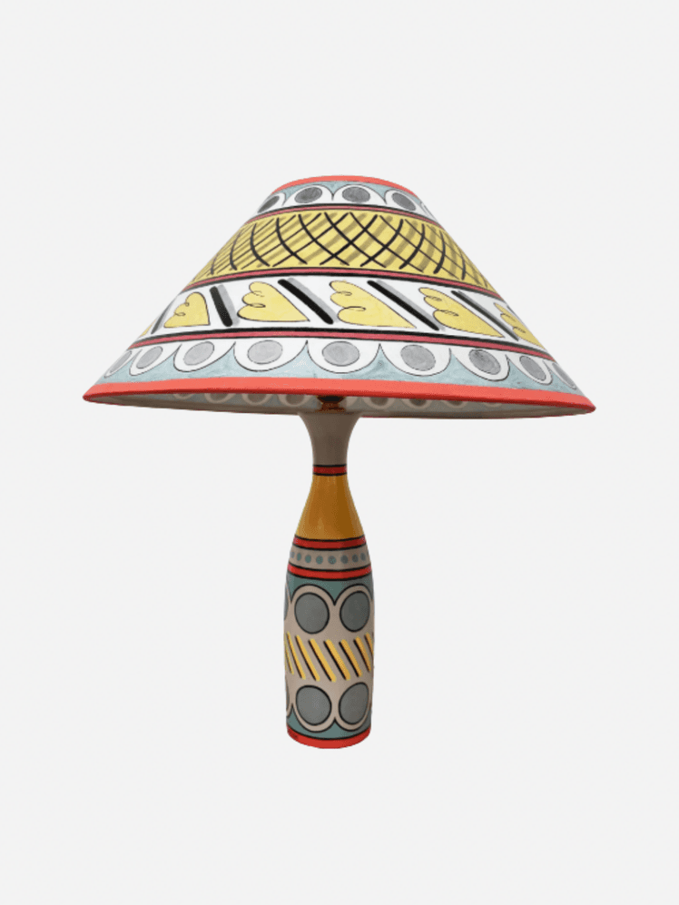 Image may contain: Lamp, Lampshade, and Table Lamp