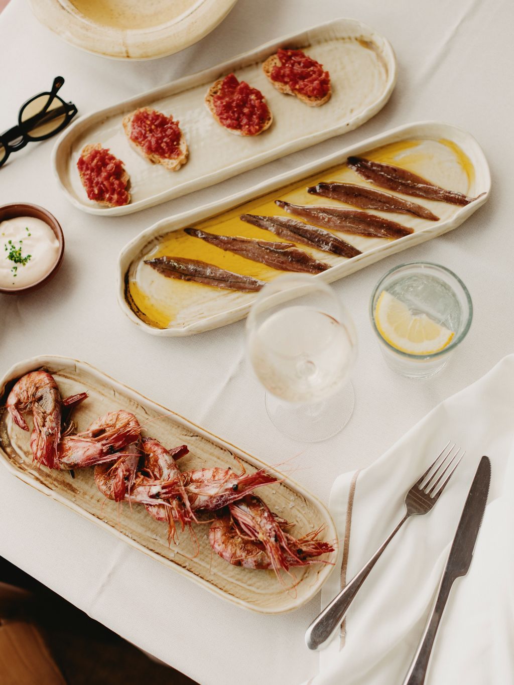 Image may contain Food Food Presentation Cutlery Fork Brunch Plate Accessories Glasses Cup and Bread