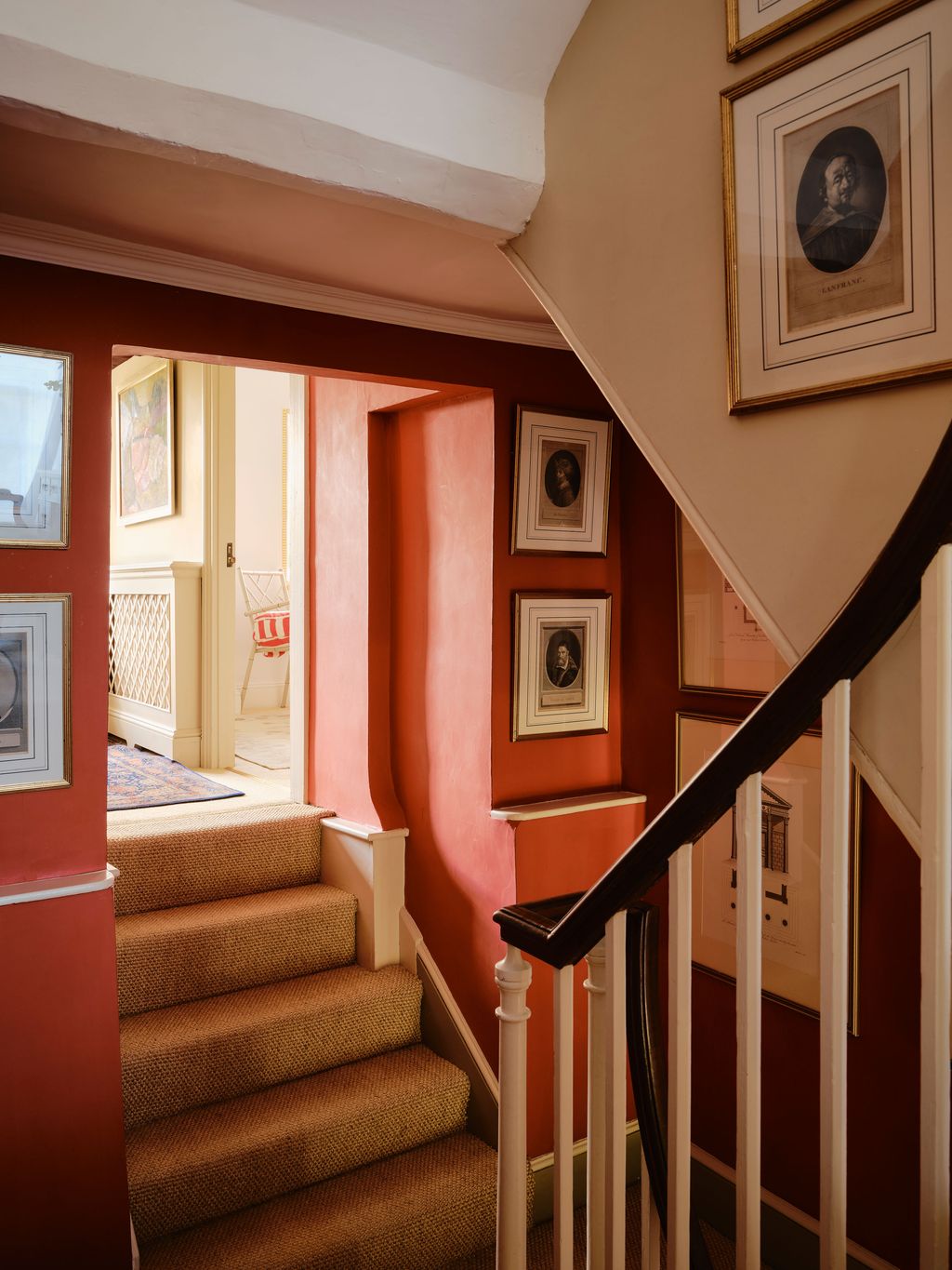 Image may contain Architecture Building House Housing Staircase Indoors Interior Design Handrail and Chair