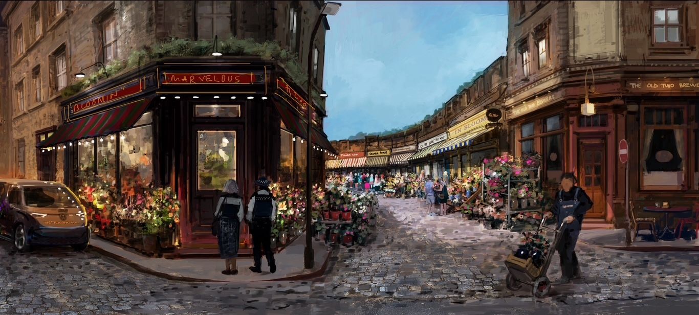 Image may contain City Road Street Urban Person Car Transportation Vehicle Path Alley Chair and Furniture