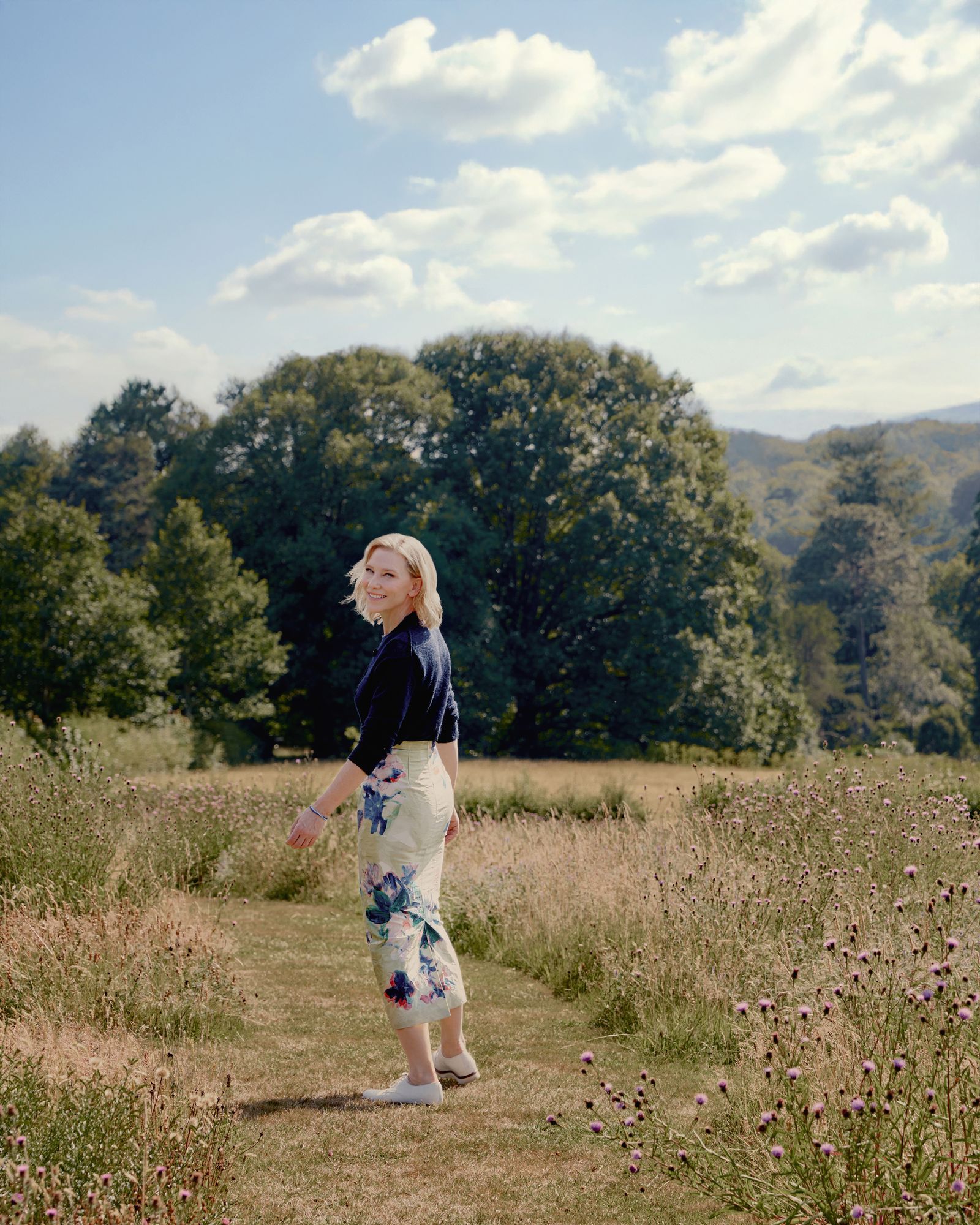 Cate in one of the wild meadow areas that have so inspired her. ‘I want to help to spread the word about this unique and...