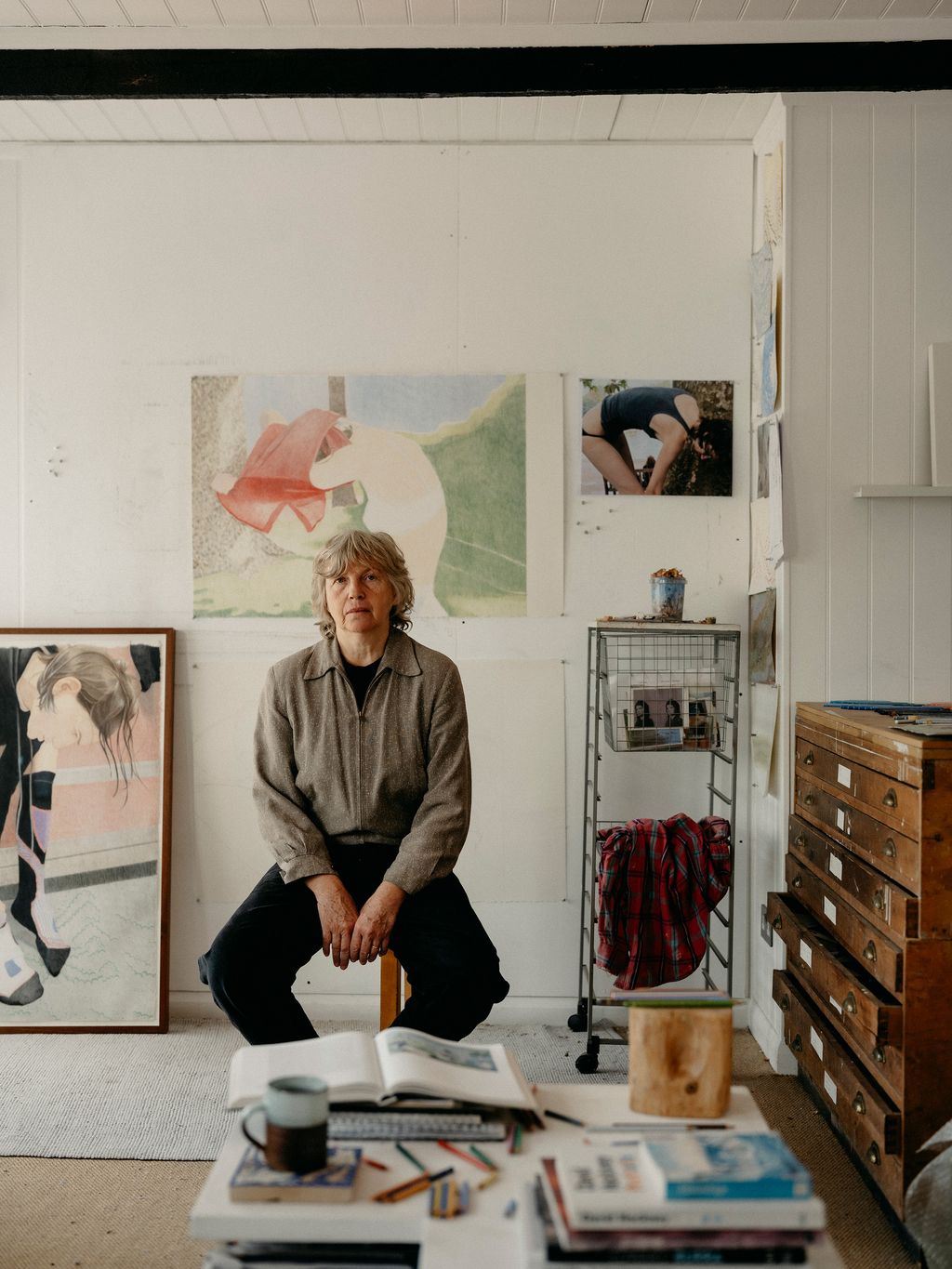 Tarka Kings with Red Flag 2025 being shown at Offer Waterman W1 as part of her show Mornings at the Lido