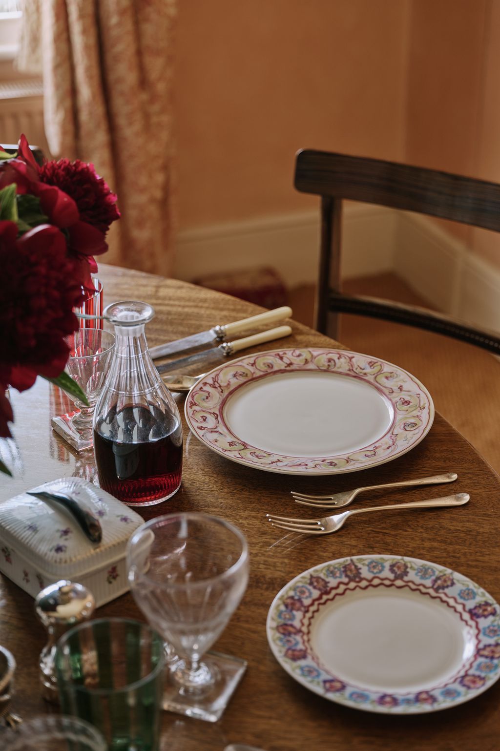 The plates ‘Aubusson and ‘Double Ric Rac are illustrated by Cindy soon to be released as a new product offering.