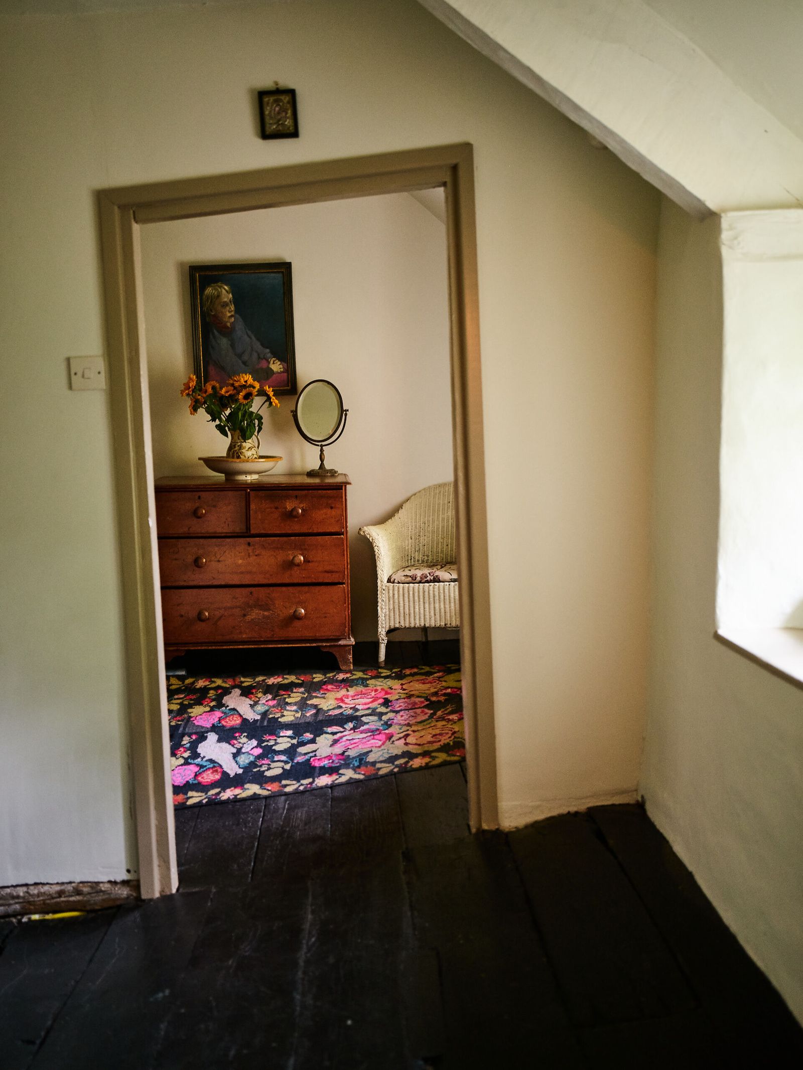 The floors in the enchanting Welsh family home of craftsman Rollo Dunford Wood and ceramicist Freyja Lee floors and door...