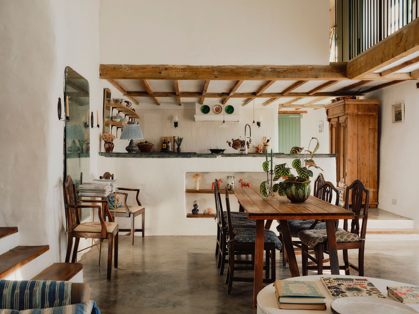 When Hannah and Jonny bought the house the kitchen consisted of thick and uneven slabs of slate on top of simple...