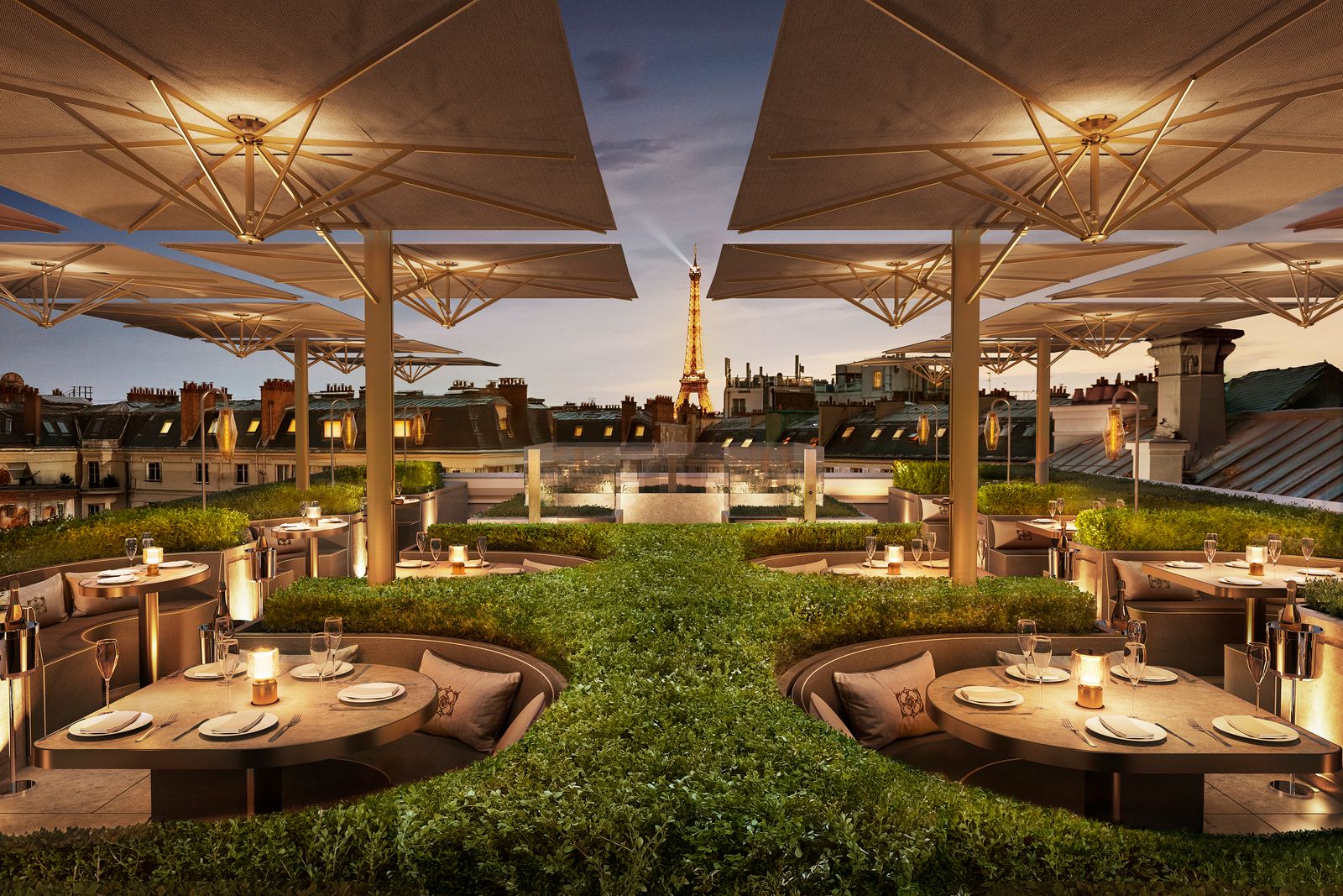 RH Paris rooftop restaurant le petit RH