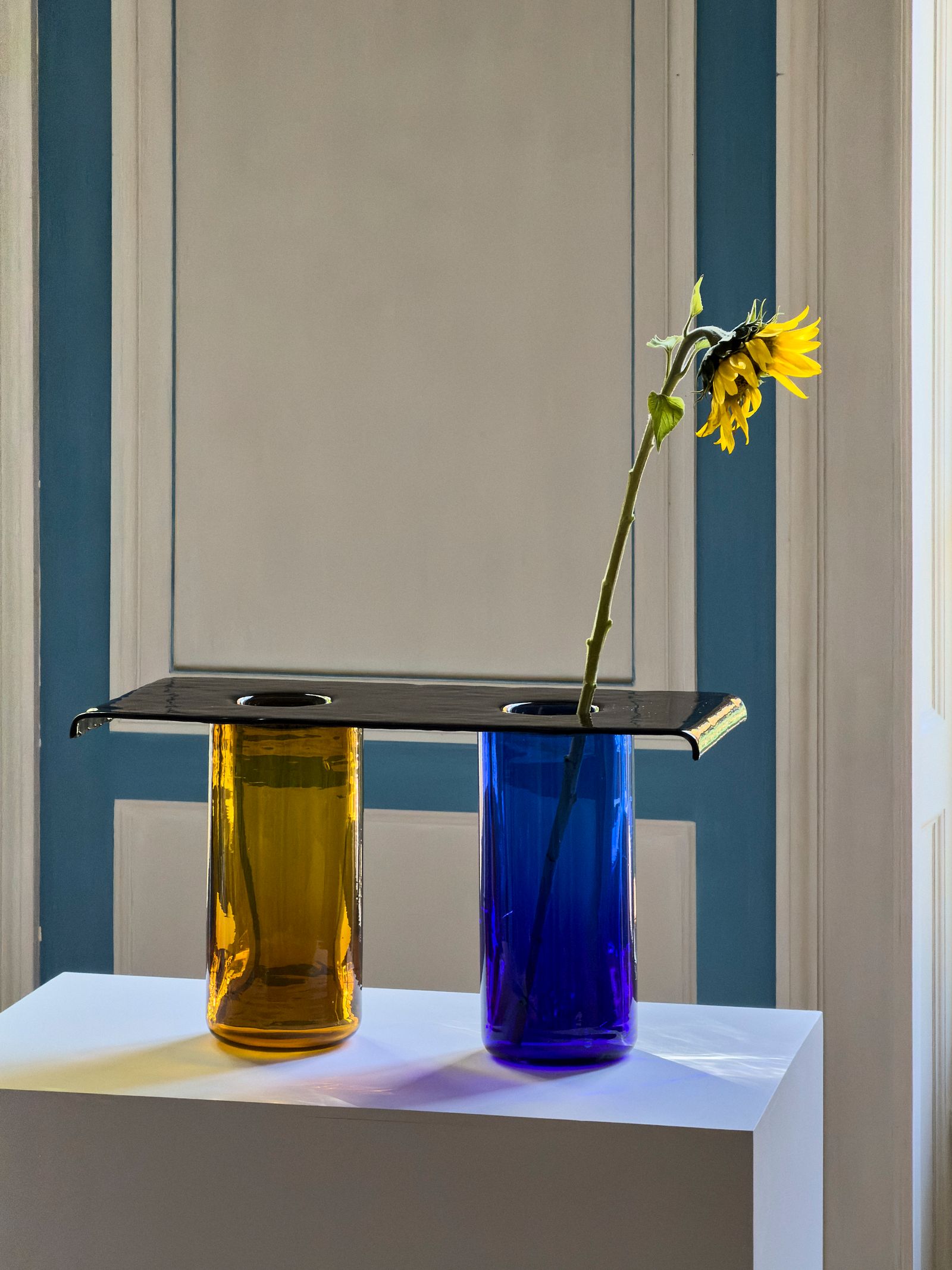 Marie and Alexandre vase double design miami paris glass designers of tomorrow collaboration with apple