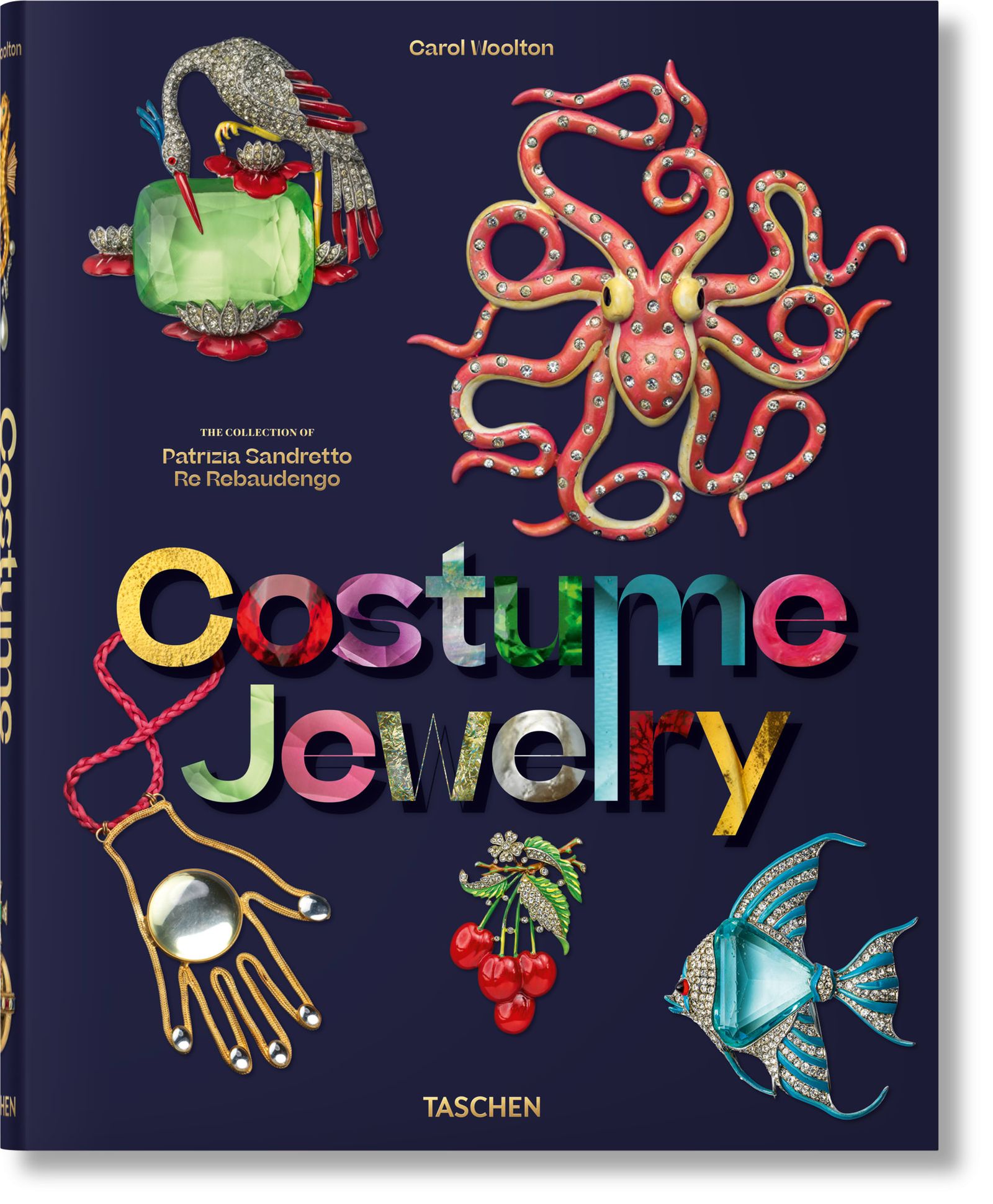 The cover of the volume Costume Jewelry The Jewellery of Dreams which explores the extraordinary collection of Patrizia...