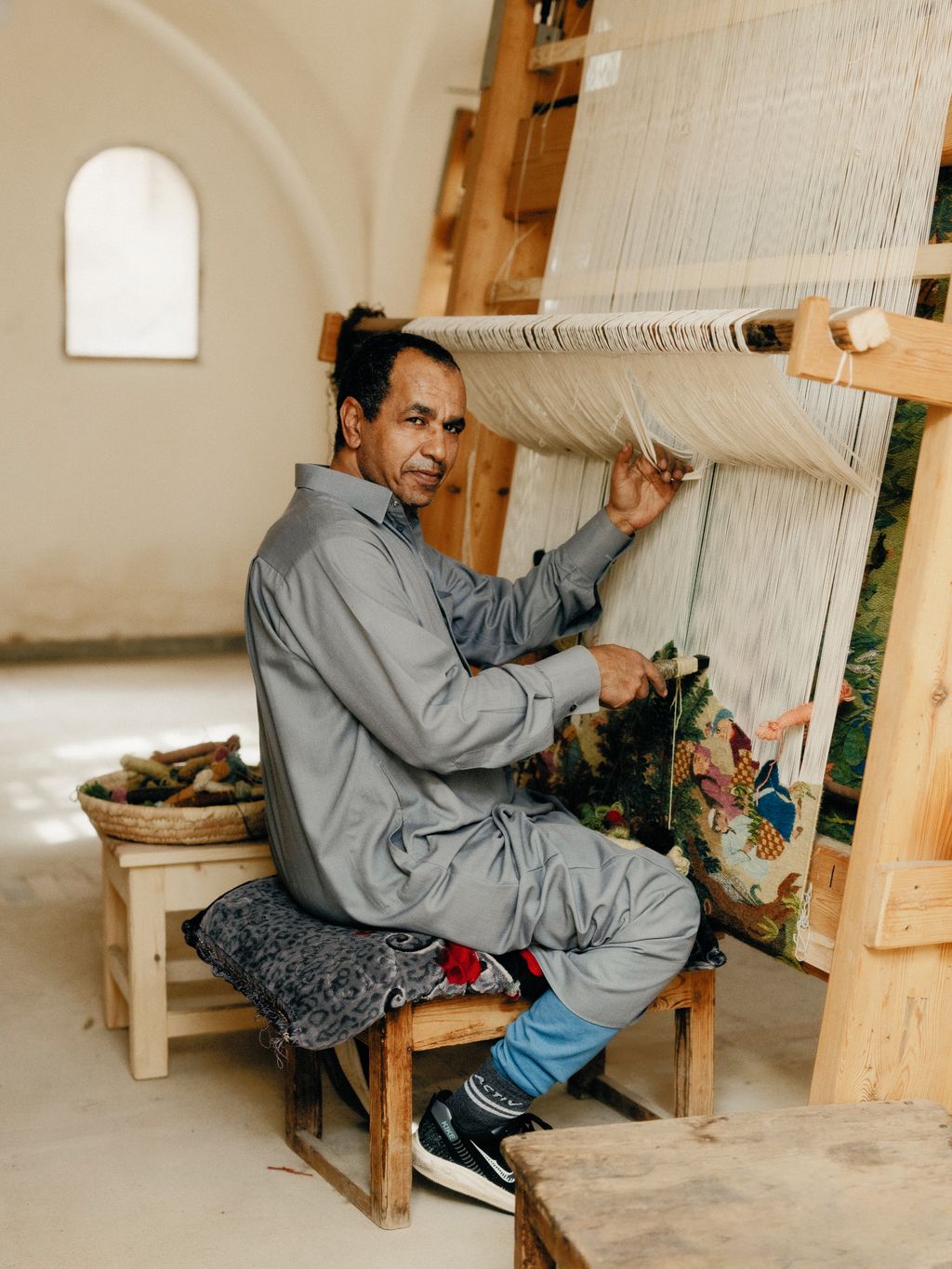 Weaver Sayed Mahmoud has been at the centre since 1978.