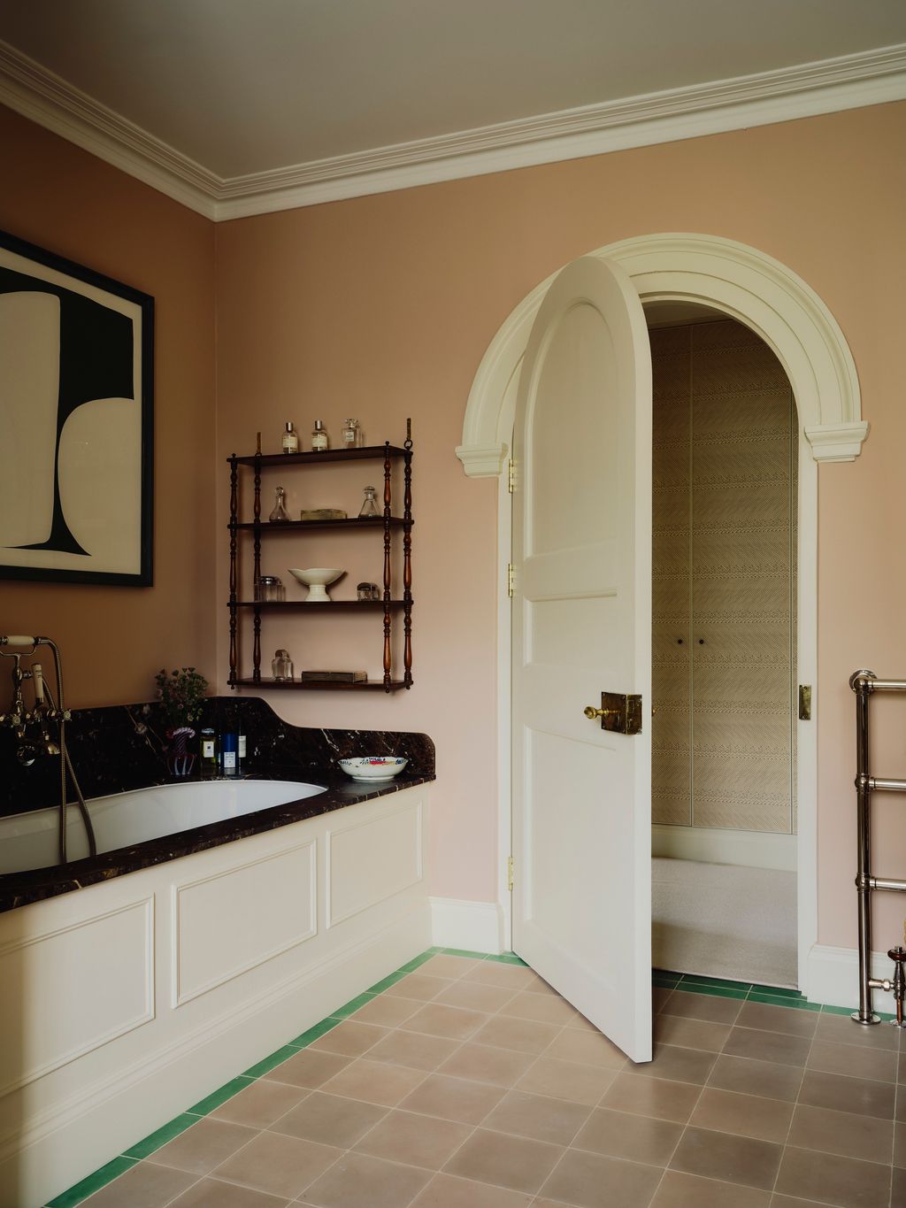 ‘One of the lovely things we did during the renovation was add the arched doorways in the main bathroom says Sarah. The...