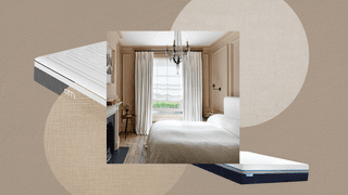 Image may contain Indoors Interior Design Chandelier Lamp Home Decor Bed Furniture Window Bedroom and Room