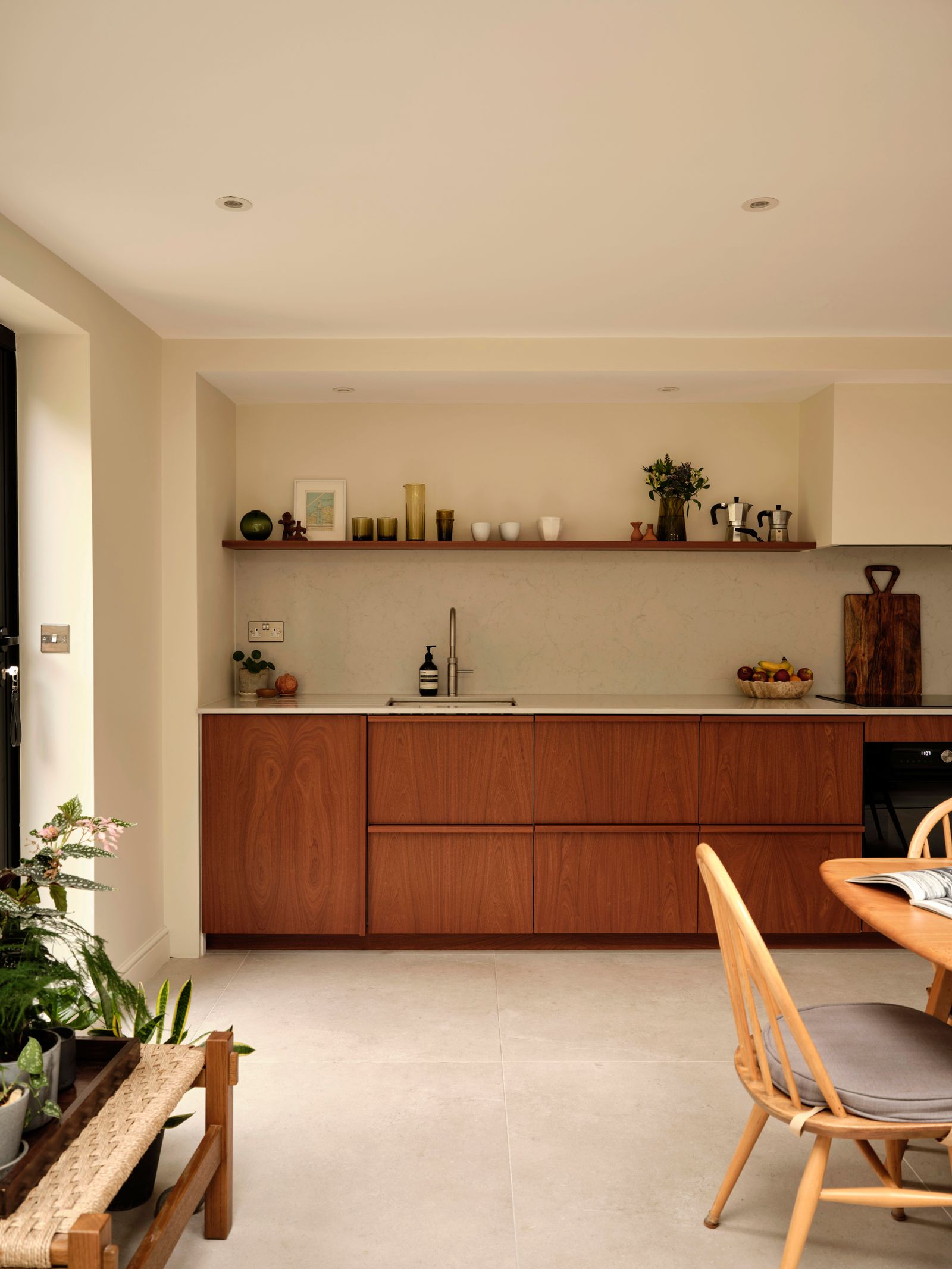 Image may contain Indoors Interior Design Floor Architecture Building Dining Room Dining Table Furniture and Room