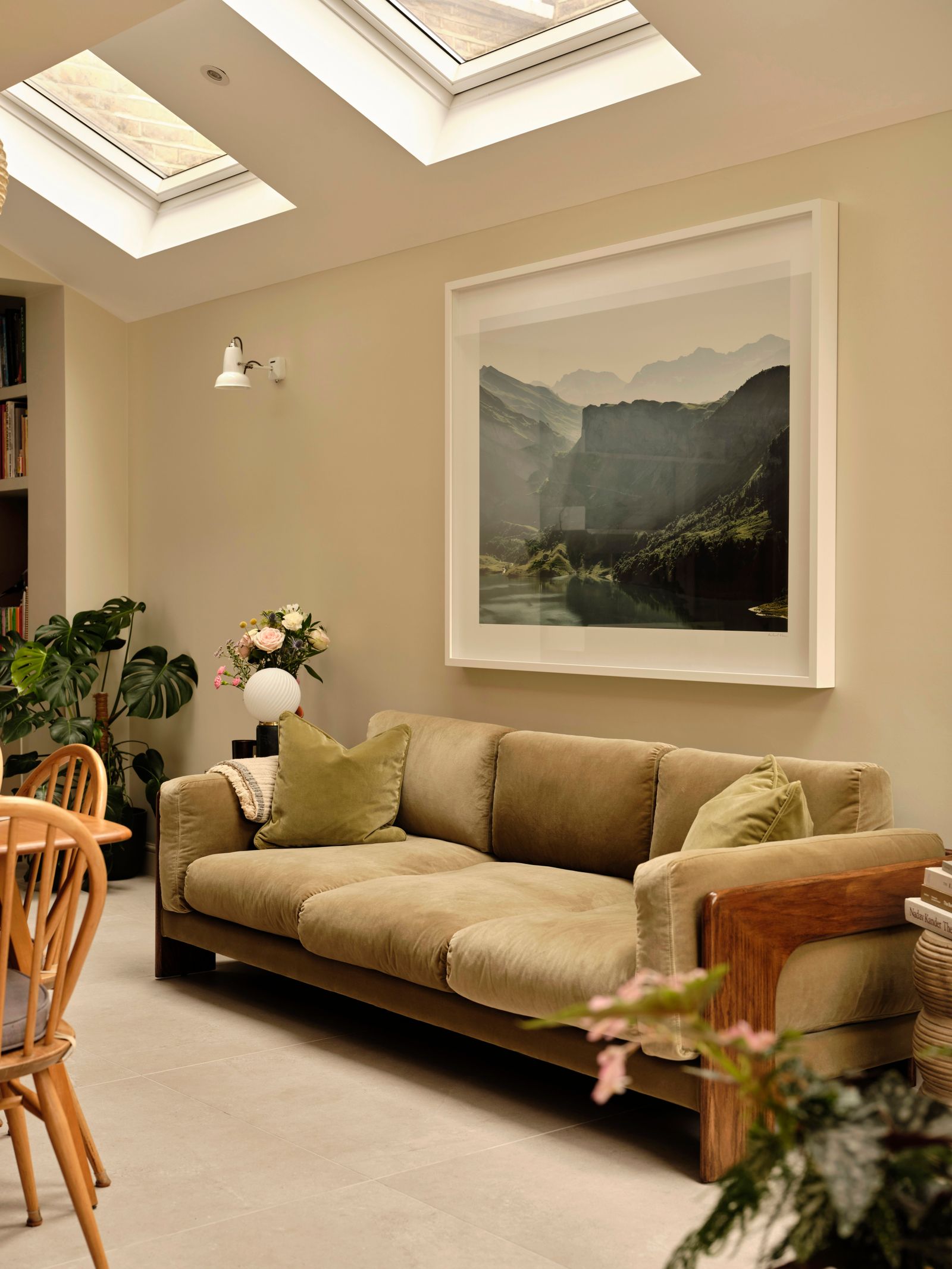 Image may contain Couch Furniture Architecture Building Indoors Living Room Room Window Art and Painting