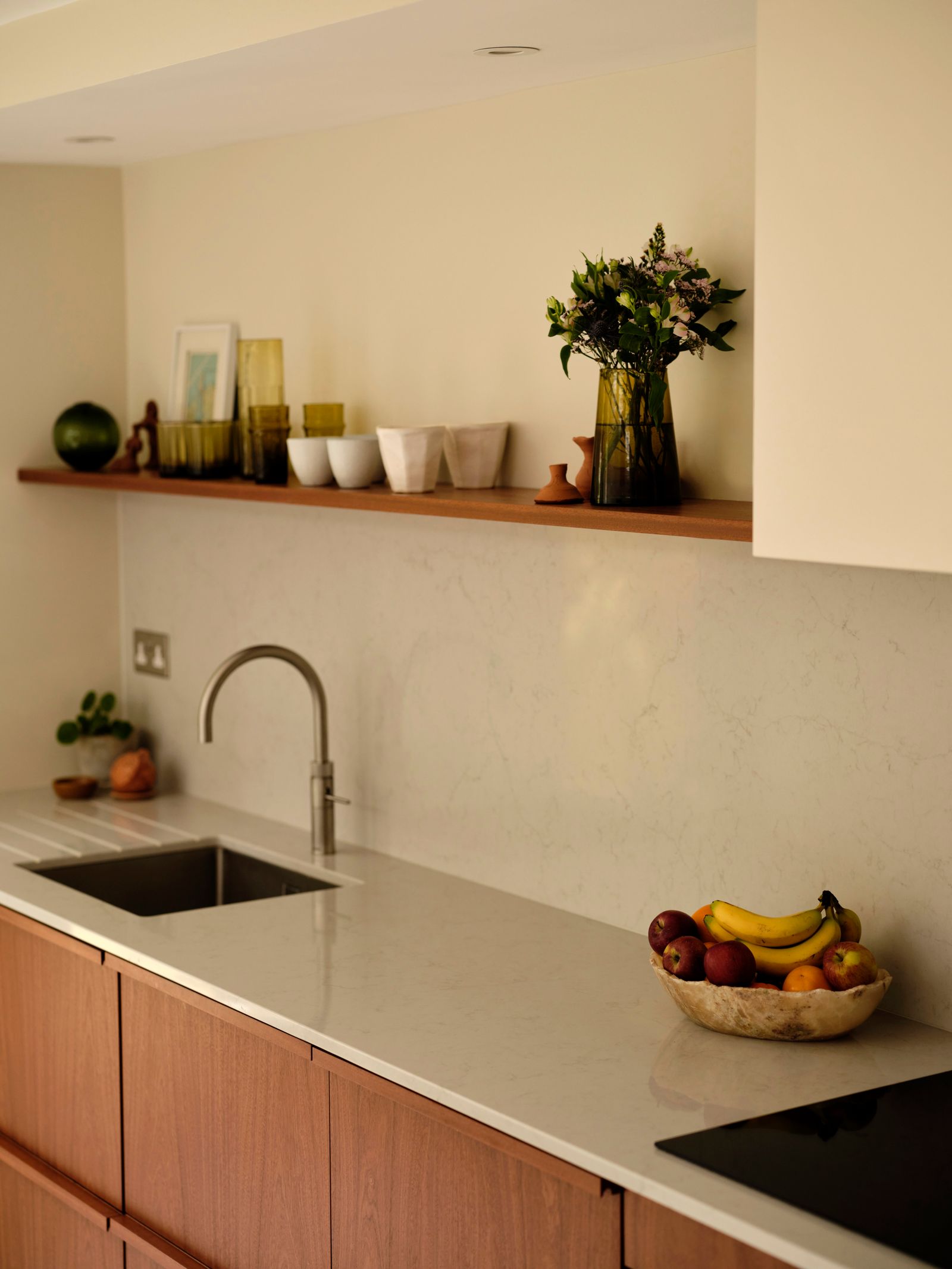 Image may contain Sink Sink Faucet Banana Food Fruit Plant Produce Indoors and Kitchen