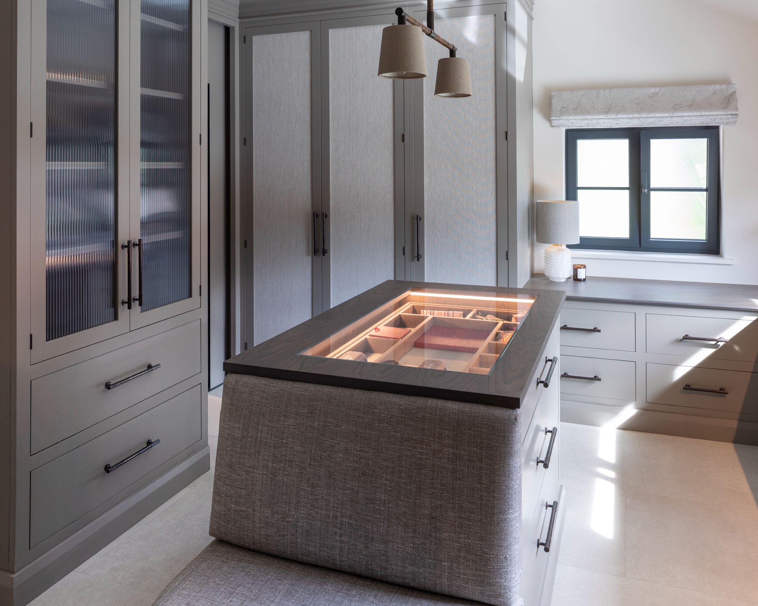 Image may contain: Indoors, Interior Design, Kitchen, Kitchen Island, and Furniture