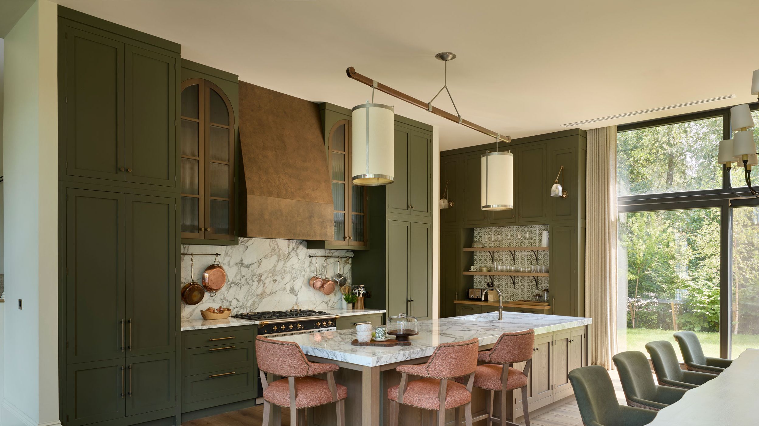 Image may contain: Indoors, Interior Design, Architecture, Building, Dining Room, Dining Table, Furniture, Room, and Table