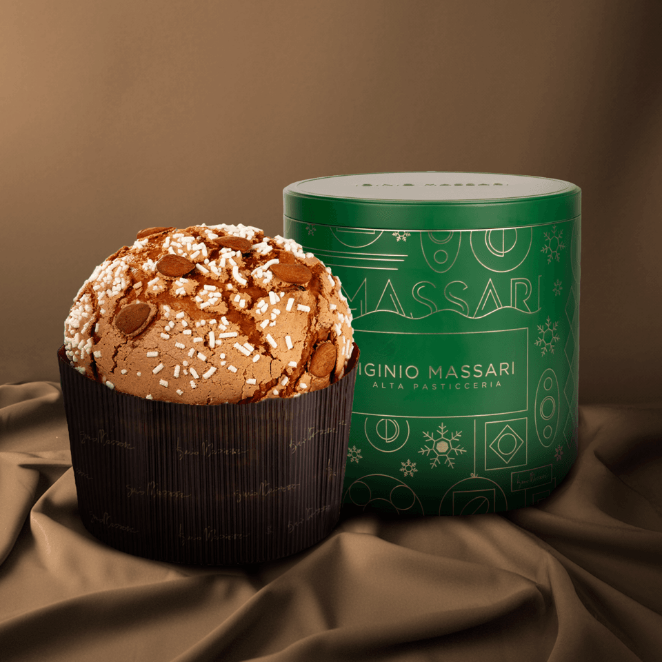 Panettone con scatola in latta