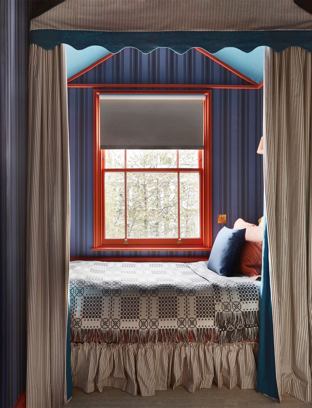 Image may contain Furniture Bed Bedroom Indoors Room and Canopy Bed